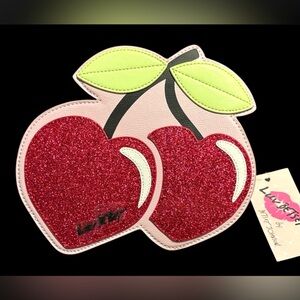 NWT•Betsey Johnson Glitter Cherry Crossbody